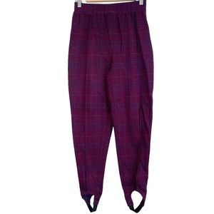 F. Shay of Boston Vintage 80s Plaid Stirrup Pants